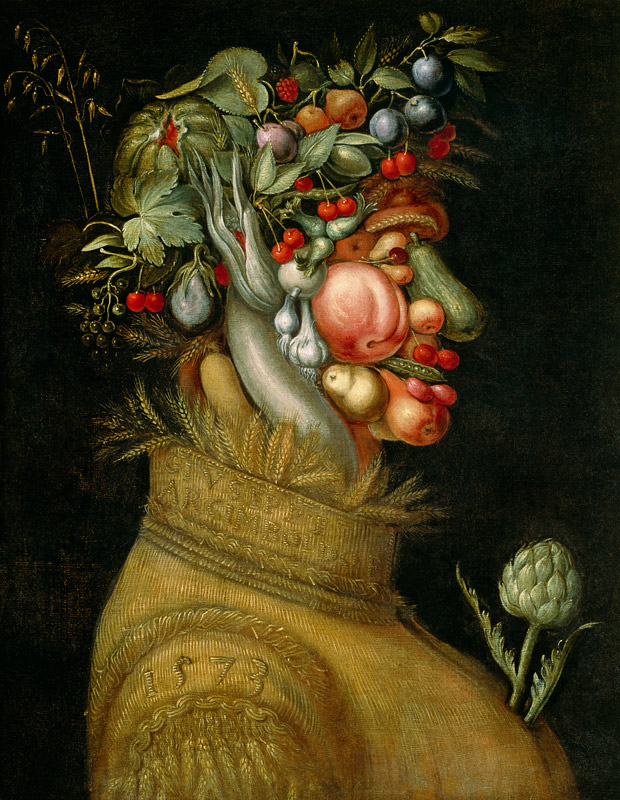 Summer, 1573 van Giuseppe Arcimboldo
