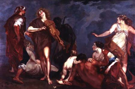Apollo and Marsyas van Giuseppe Bazzani