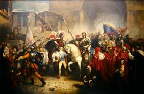 Entry of Charles VIII (1470-98) into Florence in 1494 (oil on canvas)
