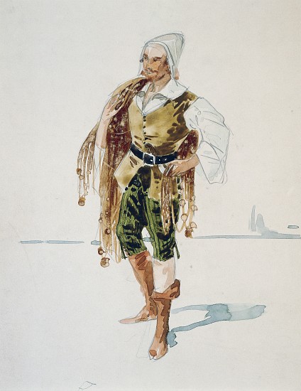 Costume for Barnabas in Act III of La Gioconda by Amilcare Ponchielli van Giuseppe Palanti