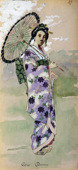 Costume for chorus woman from Madama Butterfly by Giacomo Puccini