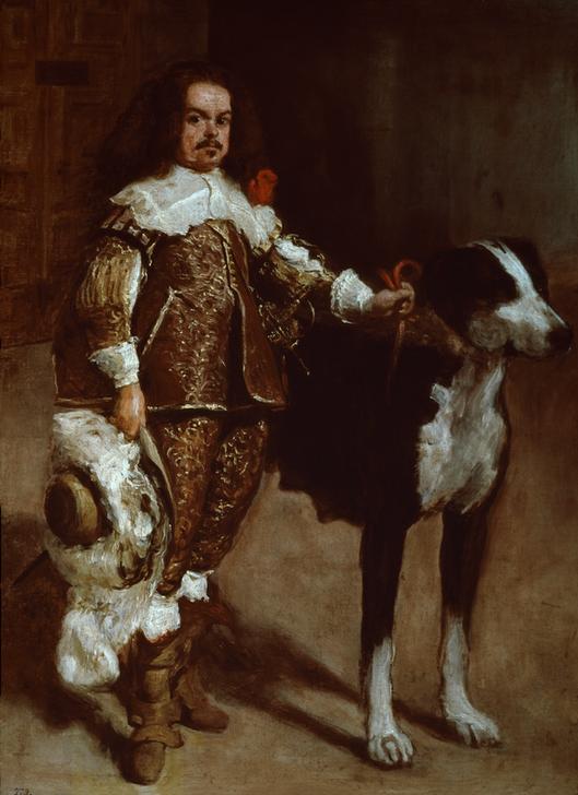 Portrait of a Dwarf of Philip IV van Giuseppe Velasco or Velasquez
