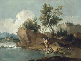 G.Zais, Landschaft mit Tobias u.Engel