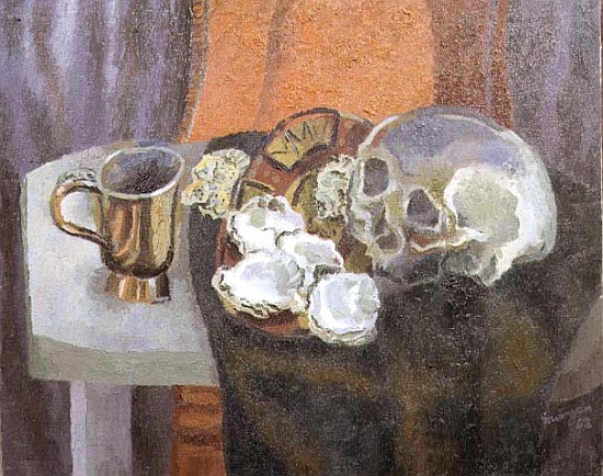 Still Life with a Skull, 1962 (oil on canvas)  van Glyn  Morgan