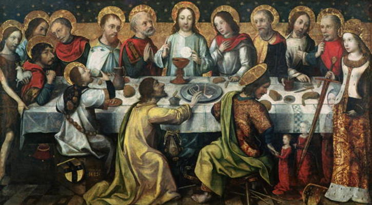 The Last Supper, 1482 (oil on panel) van Godefroy