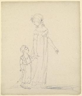 Young woman with child