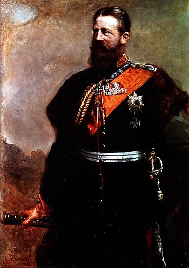 Friedrich III, 19th century van Gottlieb Biermann