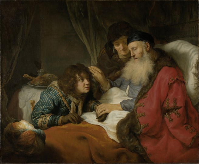 Isaac blessing Jacob van Govaert Flinck