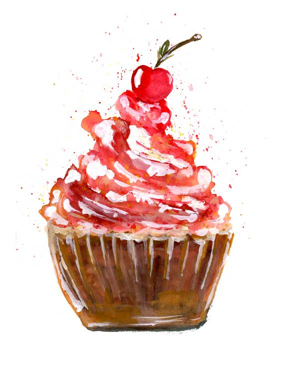 Cherry Cupcake van Sebastian  Grafmann