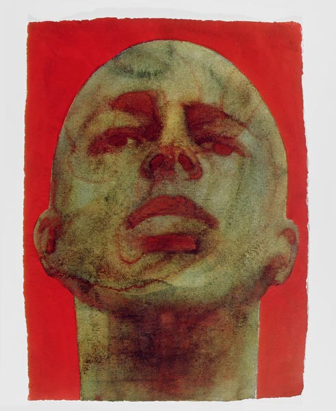 Head, 1998 (w/c on handmade indian paper)  van Graham  Dean