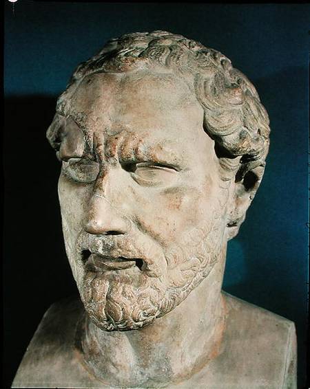 Bust of Demosthenes (384-322 BC) van Greek