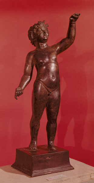Statuette of a faun, from the Tresor des Sources de la Seine van Greek