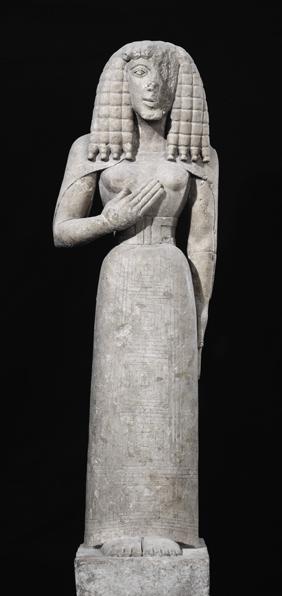Female statue, known as the Auxerre Goddess