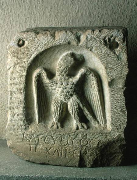 Tombstone with the figure of an eagle van Greek