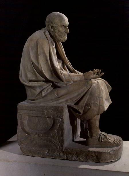 Statue of Chrysippus (c.280-207 BC) the Greek philosopher van Greek School