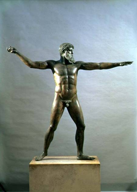 Statue of Poseidon van Greek School