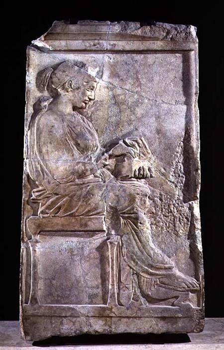 Stele of Philis, daughter of Cleomenes, King of Sparta van Greek School