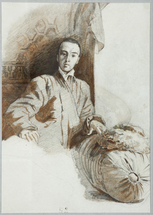 Portrait of Count Alexander Illarionovich Vasilchikov (1818-1881) van Grigori Grigorevich Gagarin