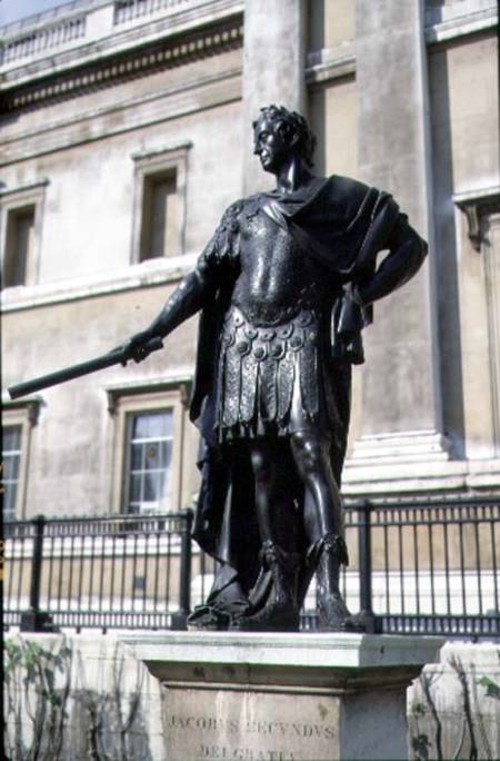 James II of England (1633-1701), statue van Grinling  Gibbons