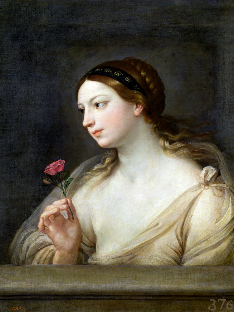 Girl with a Rose van Guido Reni