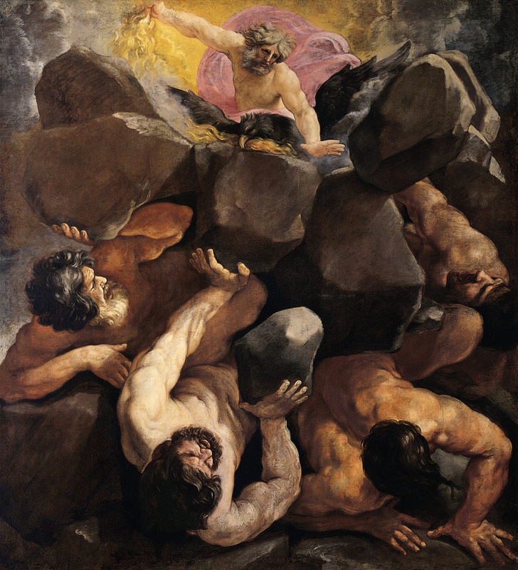 Reni / The Fall of the Titans / c.1636 van Guido Reni