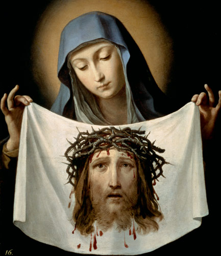 Die Hl. Veronika mit dem Schweisstuch Jesu. van Guido Reni
