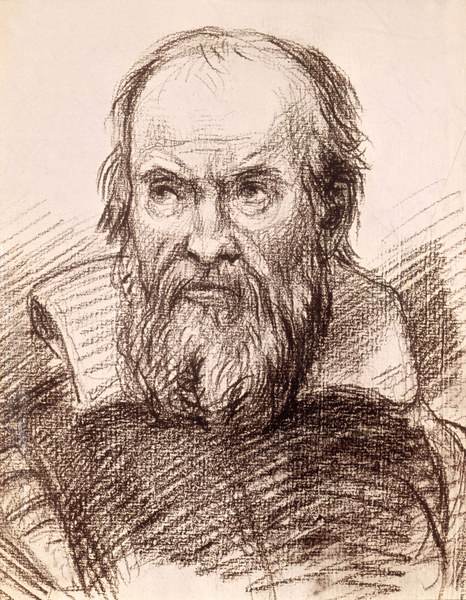 Galilei / Portrait / Drawing / Reni van Guido Reni