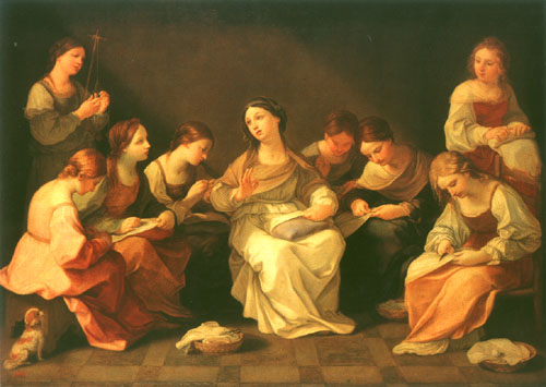 Die Jugend der Jungfrau Maria van Guido Reni
