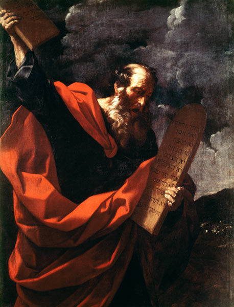 Moses with the Tablets of the Law van Guido Reni