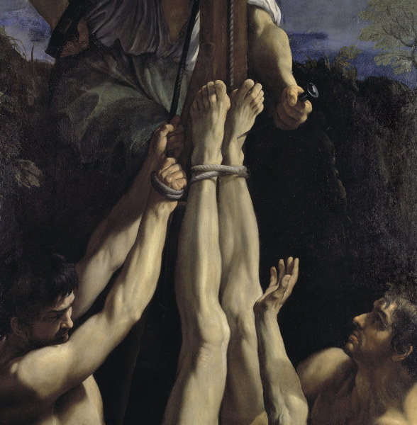 Reni / Crucifixion of St.Peter / Detail van Guido Reni