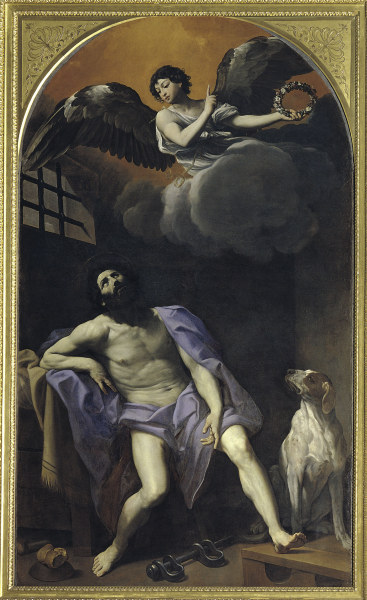 Reni / St.Roche in the Dungeon / c.1617 van Guido Reni