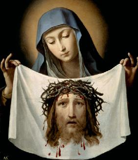 Die Hl. Veronika mit dem Schweisstuch Jesu. Späte 1630