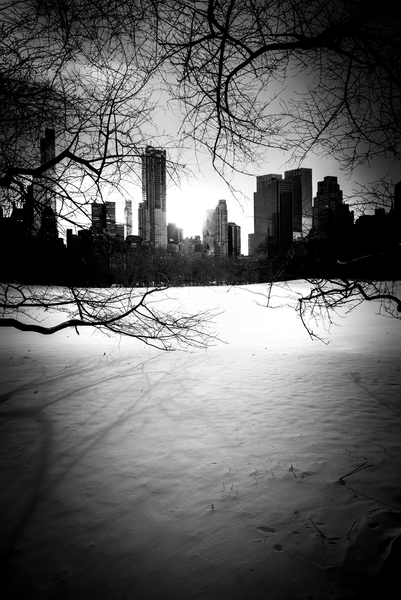 New York City Winter Skyline N¬∫2 van Guilherme Pontes
