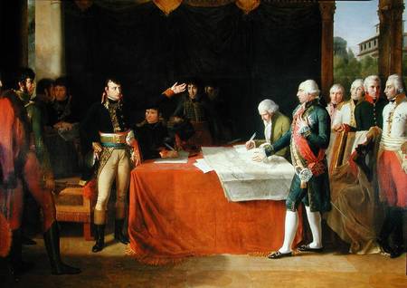 Preliminaries of the Peace Signed at Leoben, 17th April 1797 van Guillaume Lethière