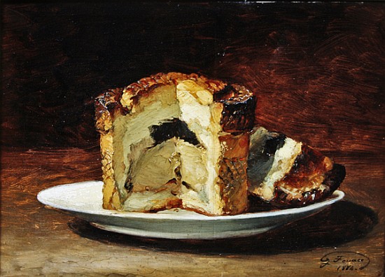 Still life of pie van Guillaume Romain Fouace