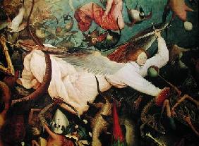 The Fall of the Rebel Angels, detail of the angel on the left hand side