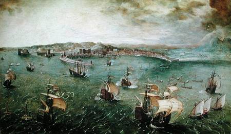 View of the Port of Naples van Giuseppe Pellizza da Volpedo