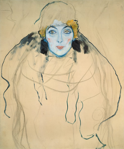 Vrouwenhoofd van Gustav Klimt