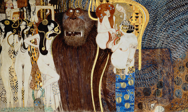 Beethovenfries, "Die feindlichen Gewalten" van Gustav Klimt