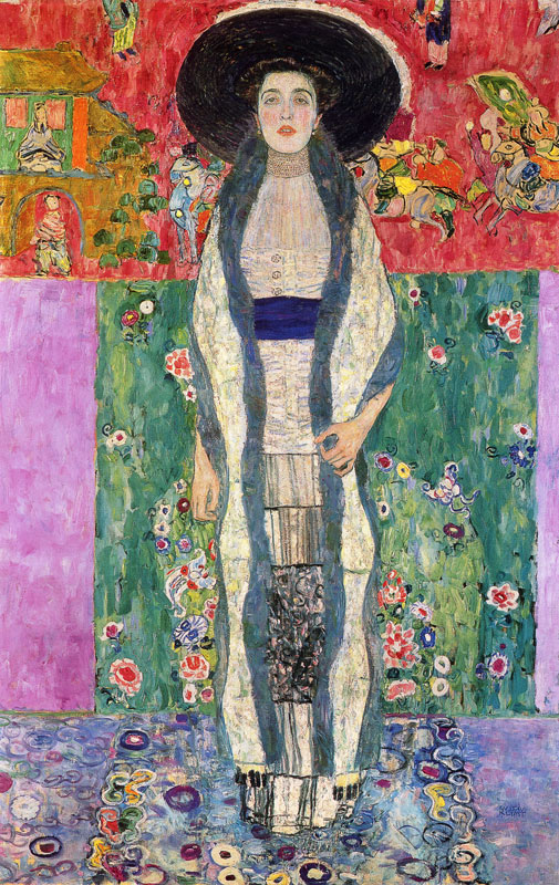 portret van  Adele Bloch-Bauer II van Gustav Klimt