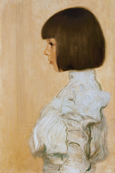 Portret van Helene Klimt van Gustav Klimt