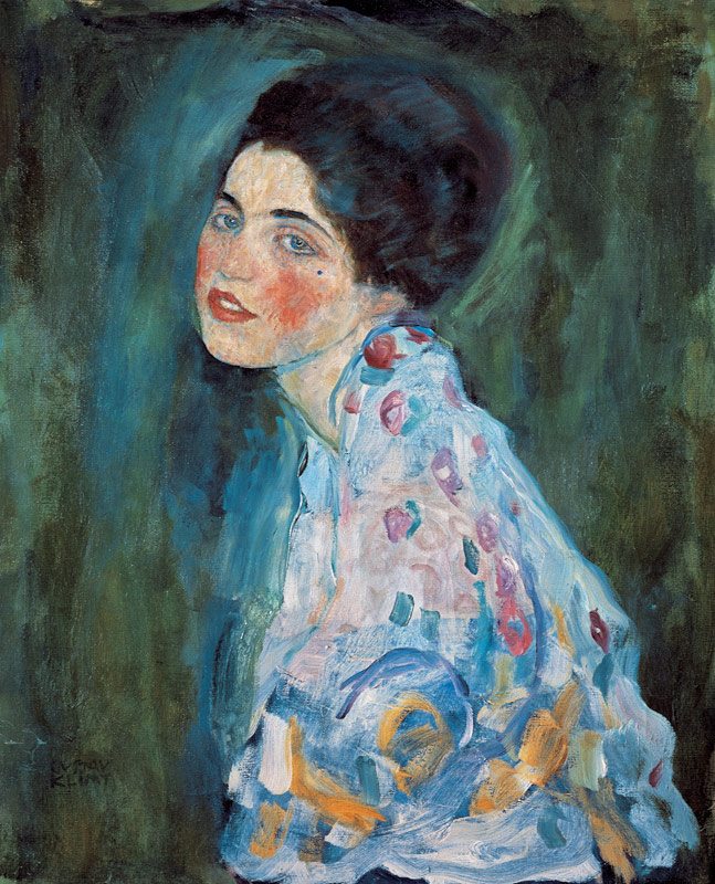 Portrait of a young woman van Gustav Klimt