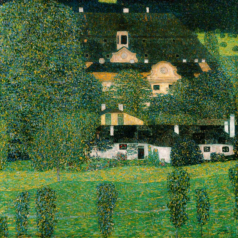 Schloss Kammer am Attersee II van Gustav Klimt