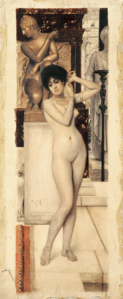 Skigge Und Eingelstudie Fur Die Allegorie Der Skulptur van Gustav Klimt