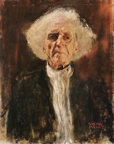 Study of the Head of a Blind Man van Gustav Klimt