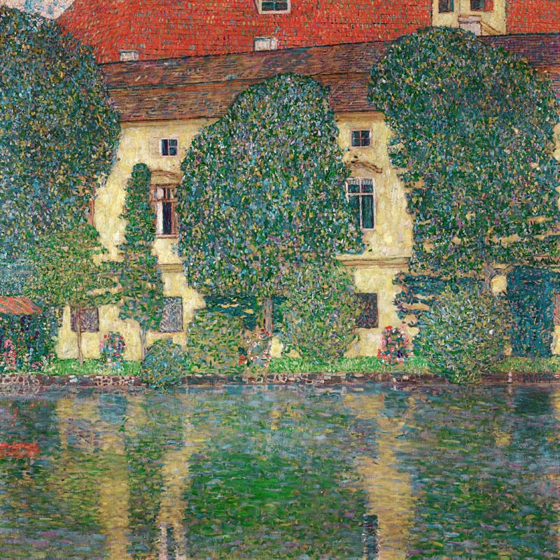 The Schloss Kammer on the Attersee van Gustav Klimt