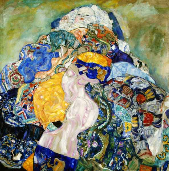 Baby (Cradle) van Gustav Klimt