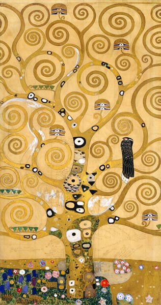De levensboom middeldeel Klimt Gustav van Gustav Klimt