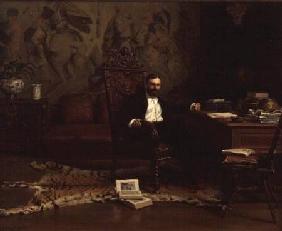 Louis Signorino seated in his study