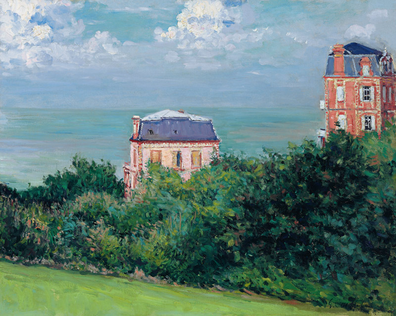 Villen in Villers-sur-mer van Gustave Caillebotte